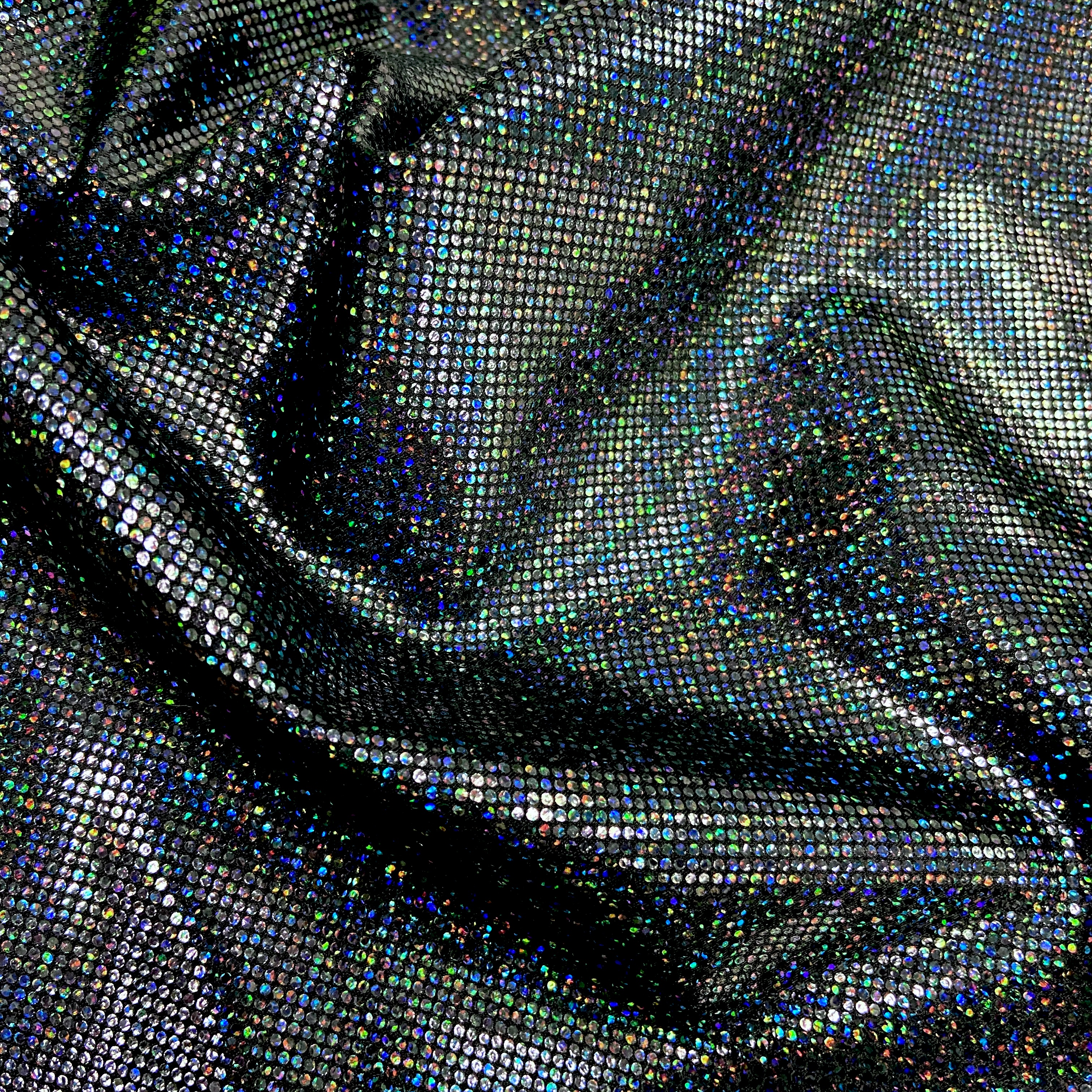 Black sparkle hologram  