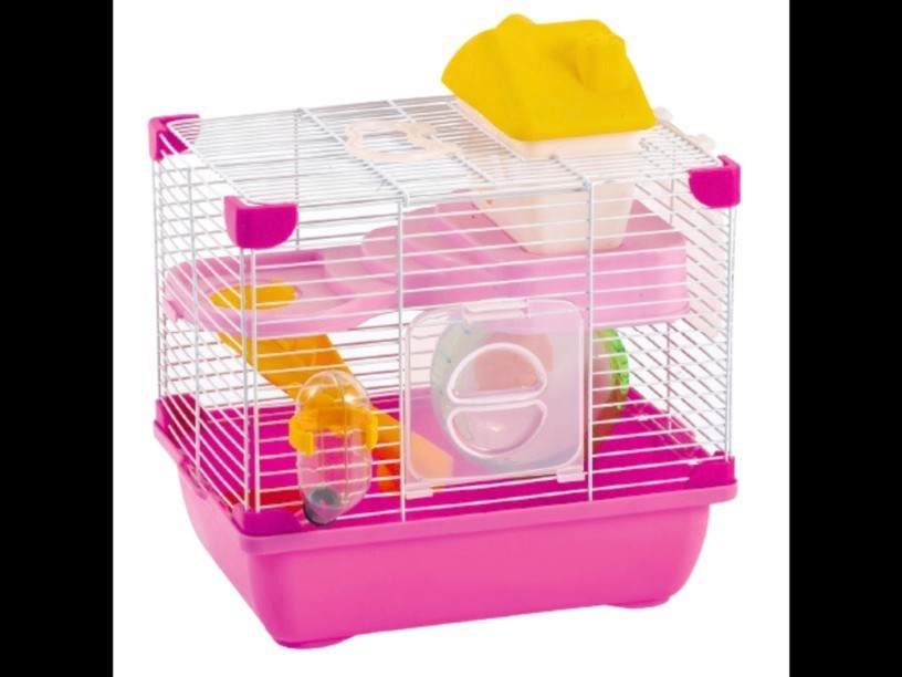 SP-3639 JAULA SUNNY HAMSTER 
LAND (28.9*22.2*30.1) ROSA