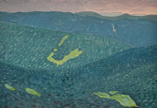 Leonard, Blueridge, 5" x7" Oil