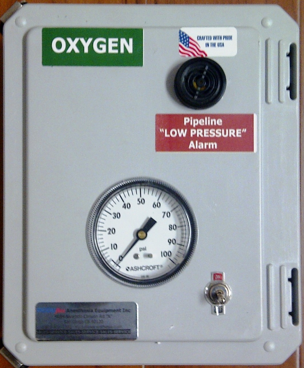 Pipeline pressure alarm