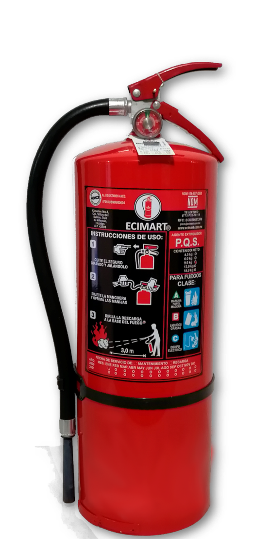 MANTTO Y RECARGA EXT PQS 9 KG.