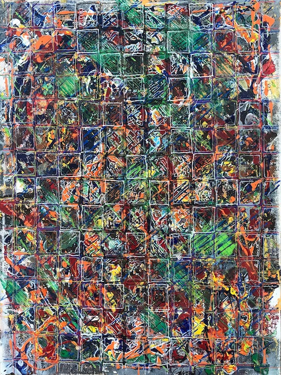 "P.O.V." 12" x 16" acrylic on canvas