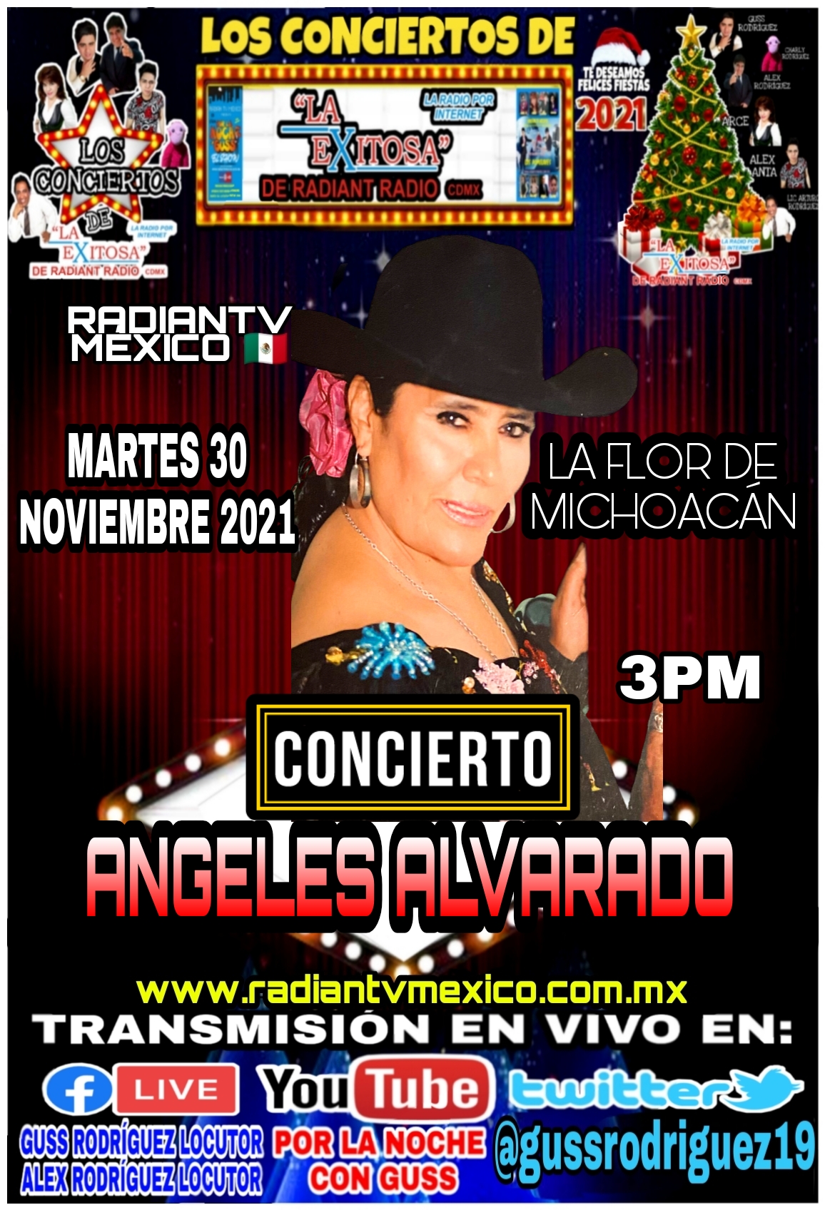 angeles alvarado EN CONCIERTO LA EXITOSA DE RADIANTV MEXICO