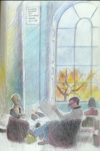 Sunday papers at Somerset House