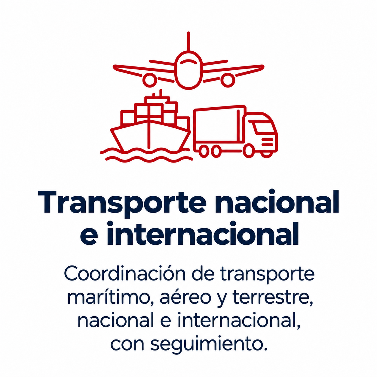 Transporte nacional e internacional