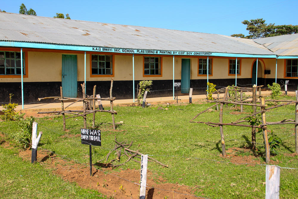 Moi's Bridge Primary School. Students now have clean water and are not getting sick any more from contaminated water. 