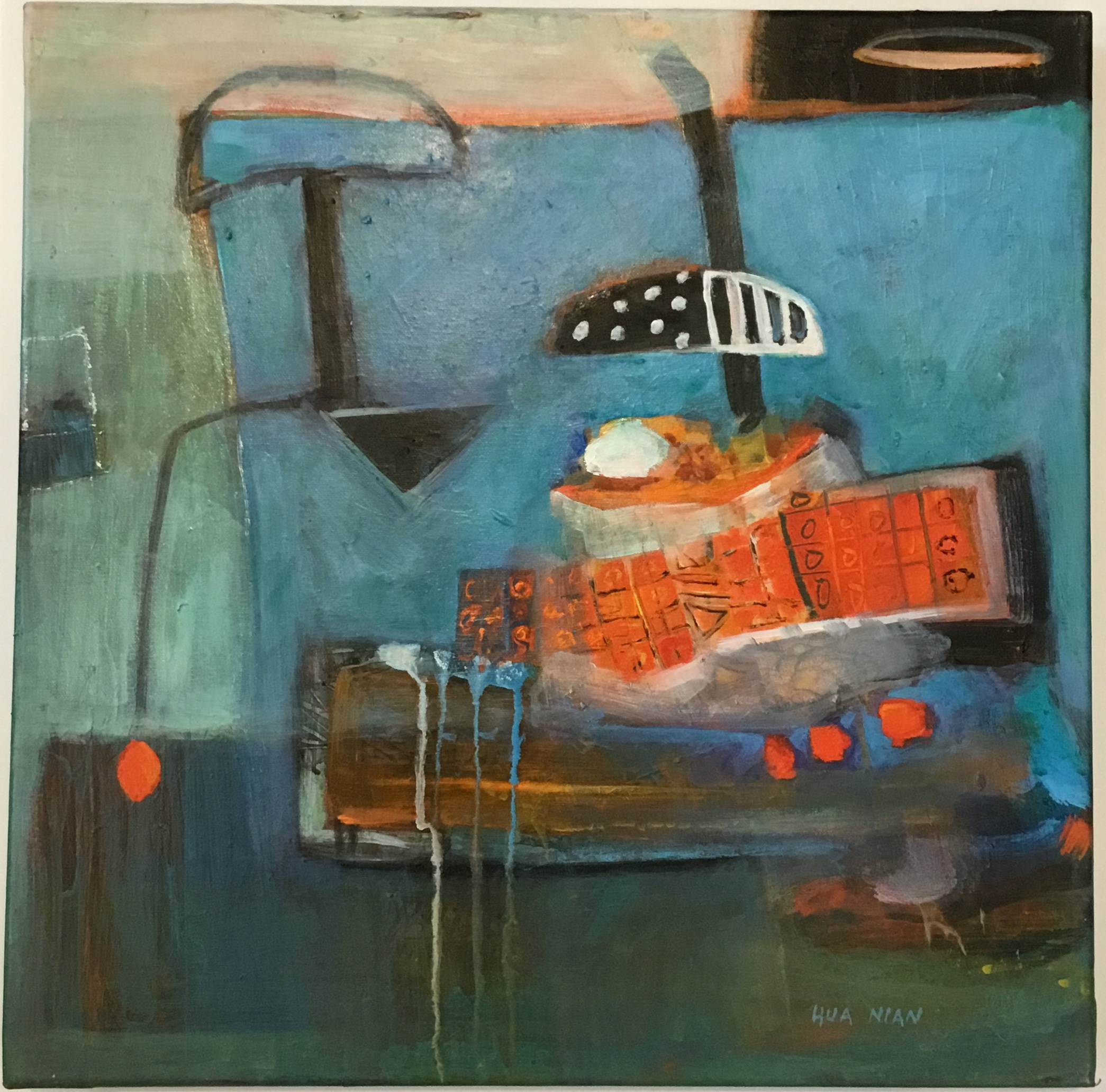 Wizard's Boat
acrylic on canvas
18" X 18"
$400.
