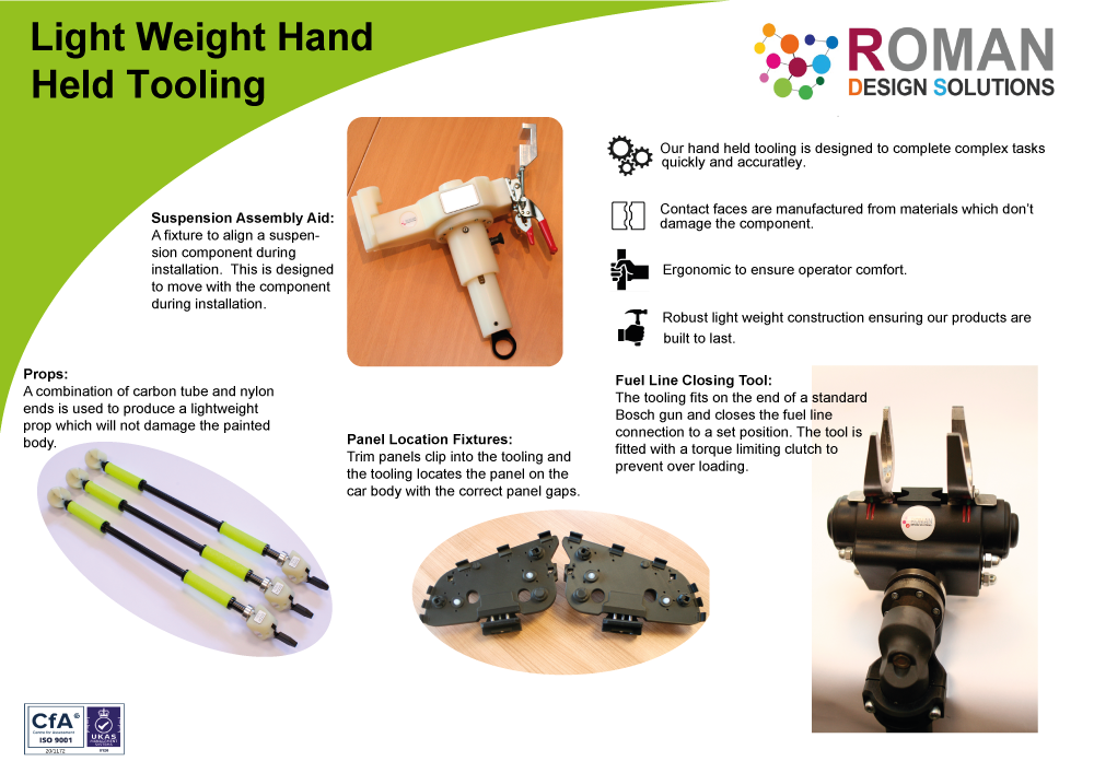 Light Weight Hand Held Tooling