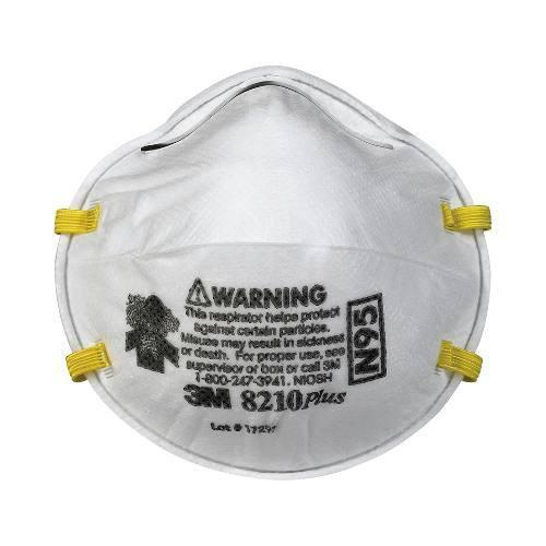 RESPIRADOR CONTRA
 PARTÍCULAS N95 MOD. 8210PLUS
MCA.  3M