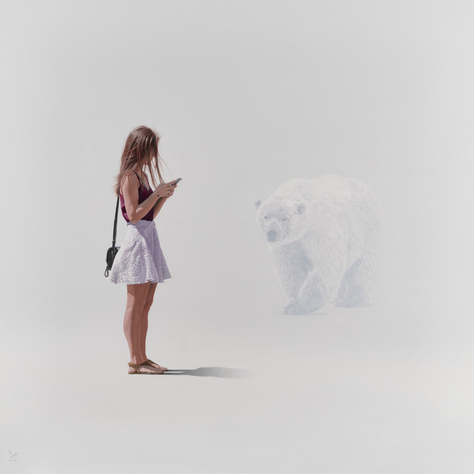 Whiteout | 30" x 30" | Oil on linen - SOLD