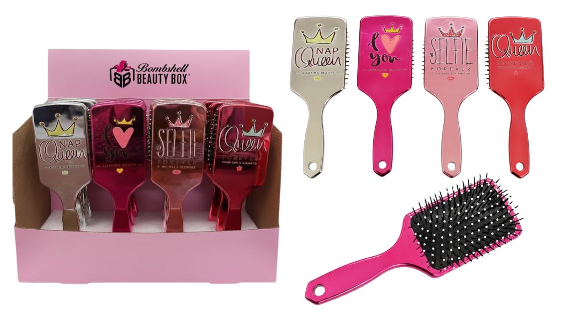 BR-399
HAIR BRUSH METALLIC QUEEN SQUARE 12 UNIT DISPLAY
UPC: 812462034604
240 CS PACK