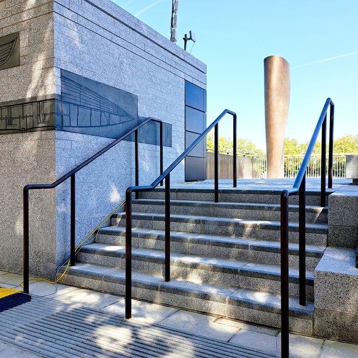 Putney Embankment handrails Artistic Metals bronze coating AM.7.