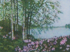 Roberts, Hillside Intrigue, 3x4 Aquatint