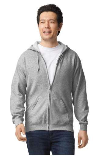 SUDADERA CON CIERRE Y CAPUCHO ADULTO