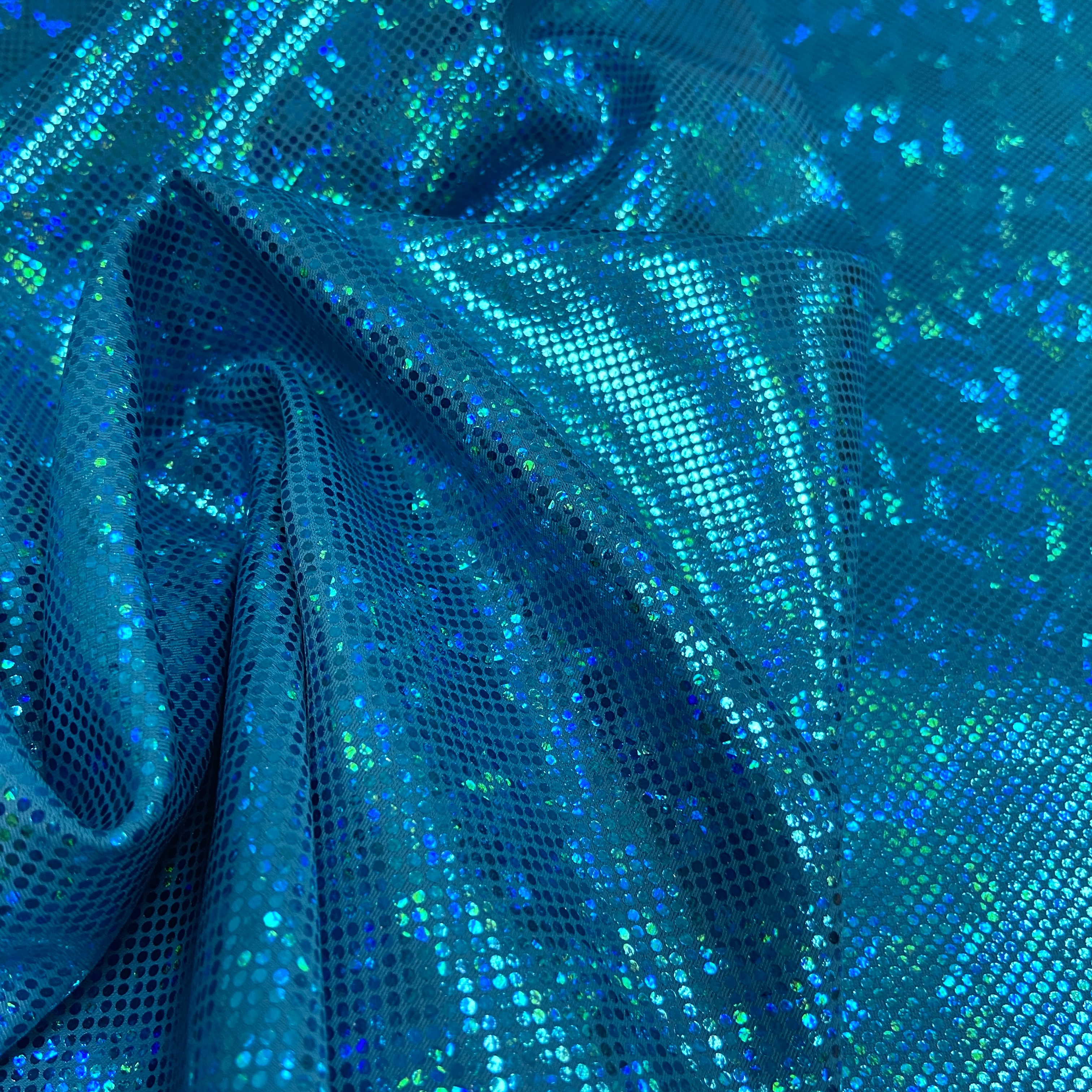 Aqua shattered hologram on 