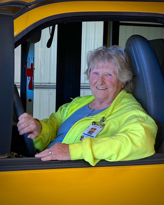 Loreli has been driving for us out of the Shakopee facilities since 2015.  She drives her mini bus to & from Chanhassen Elementary and the high school, plus Holy Family and two district 287 schools; World Learner and Pioneer Trail.

What Loreli likes most are the kids, driving a bus and the independence with the flexible schedule.

In her free time she loves to read and travel!