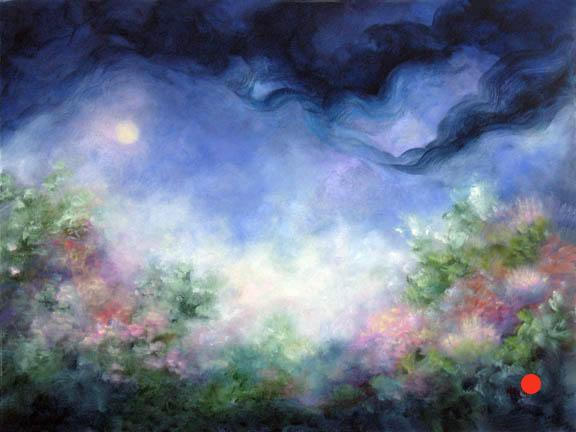 Angel Moon Garden
16 x 20 
Oil on canvas
