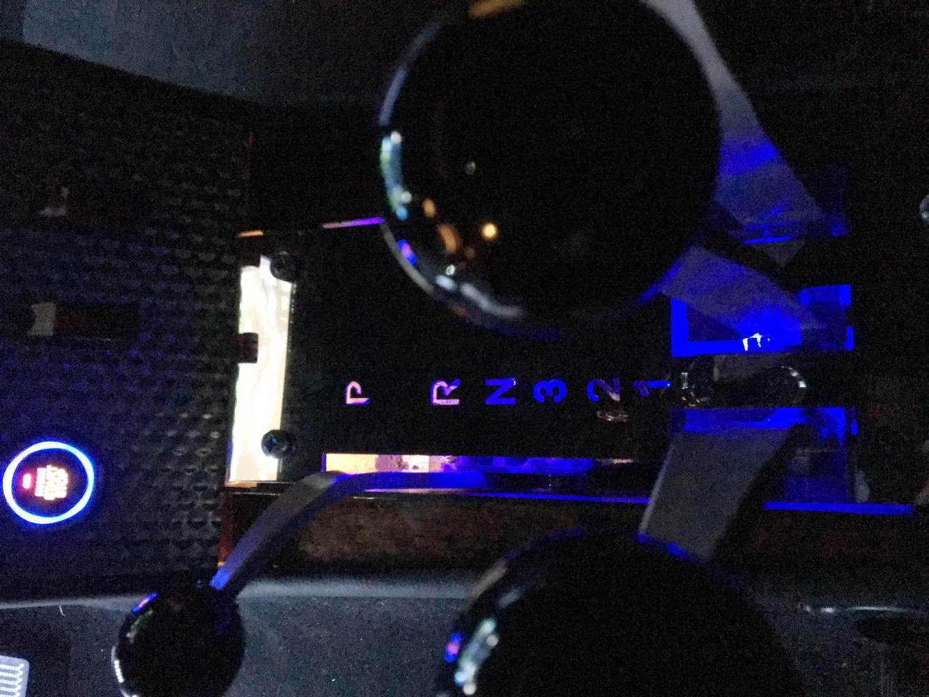 Illuminated push button start, shifter plate