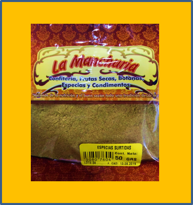 ESPECIAS SURTIDAS
20 Y 50 GRS