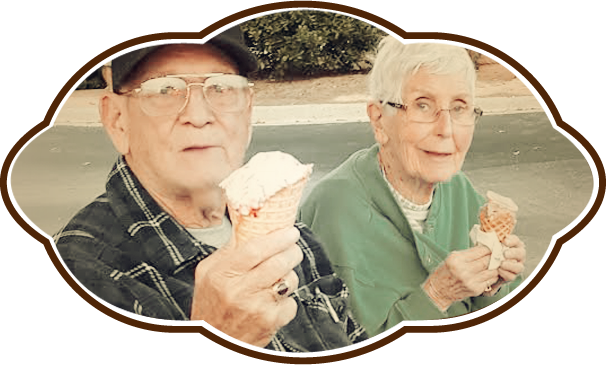 Seniors Eating Ice Cream Seniors Eating Ice Cream