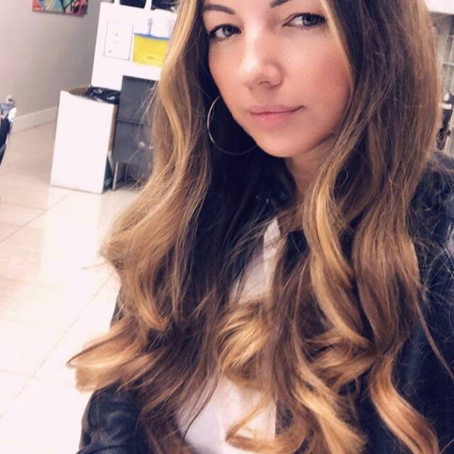 Happy female customer