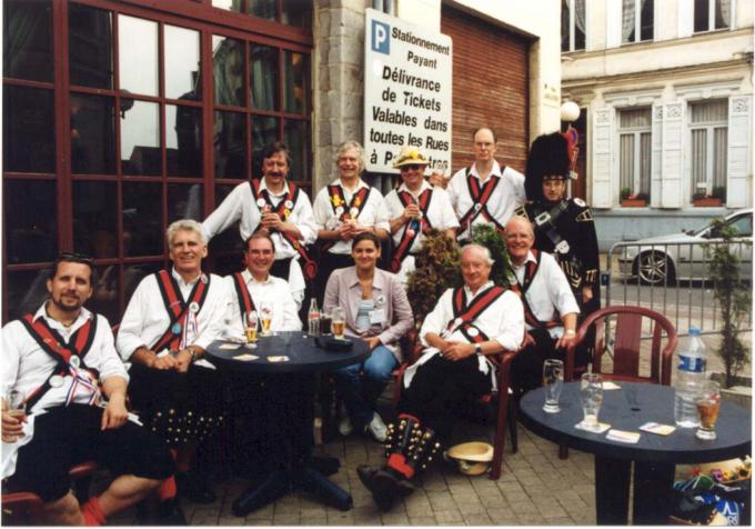 Terry (piper)&amp; Team take a well earned rest