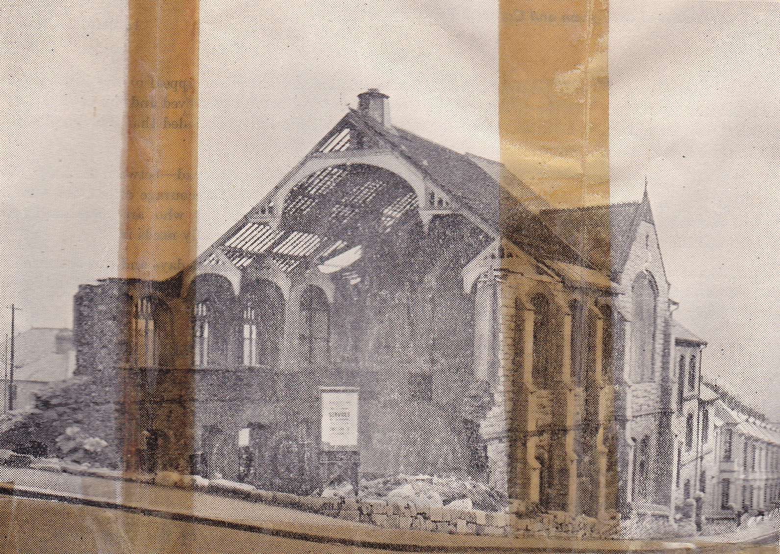 The Church After Being Hit by a Bomb in 1943