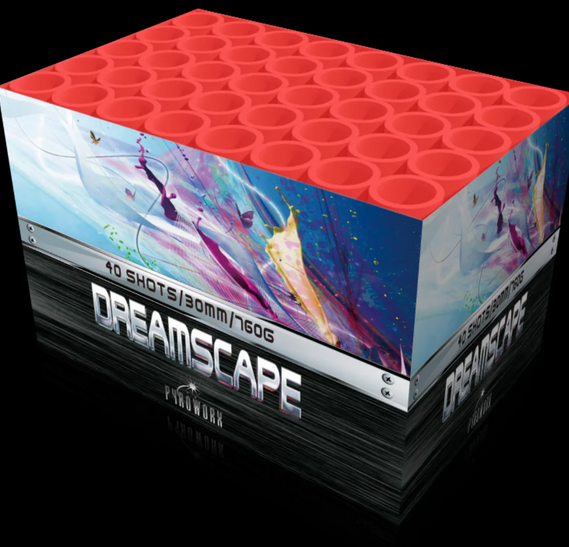 DREAMSCAPE - This is a beautiful low noise firework with 40 bursts of great effects. £25