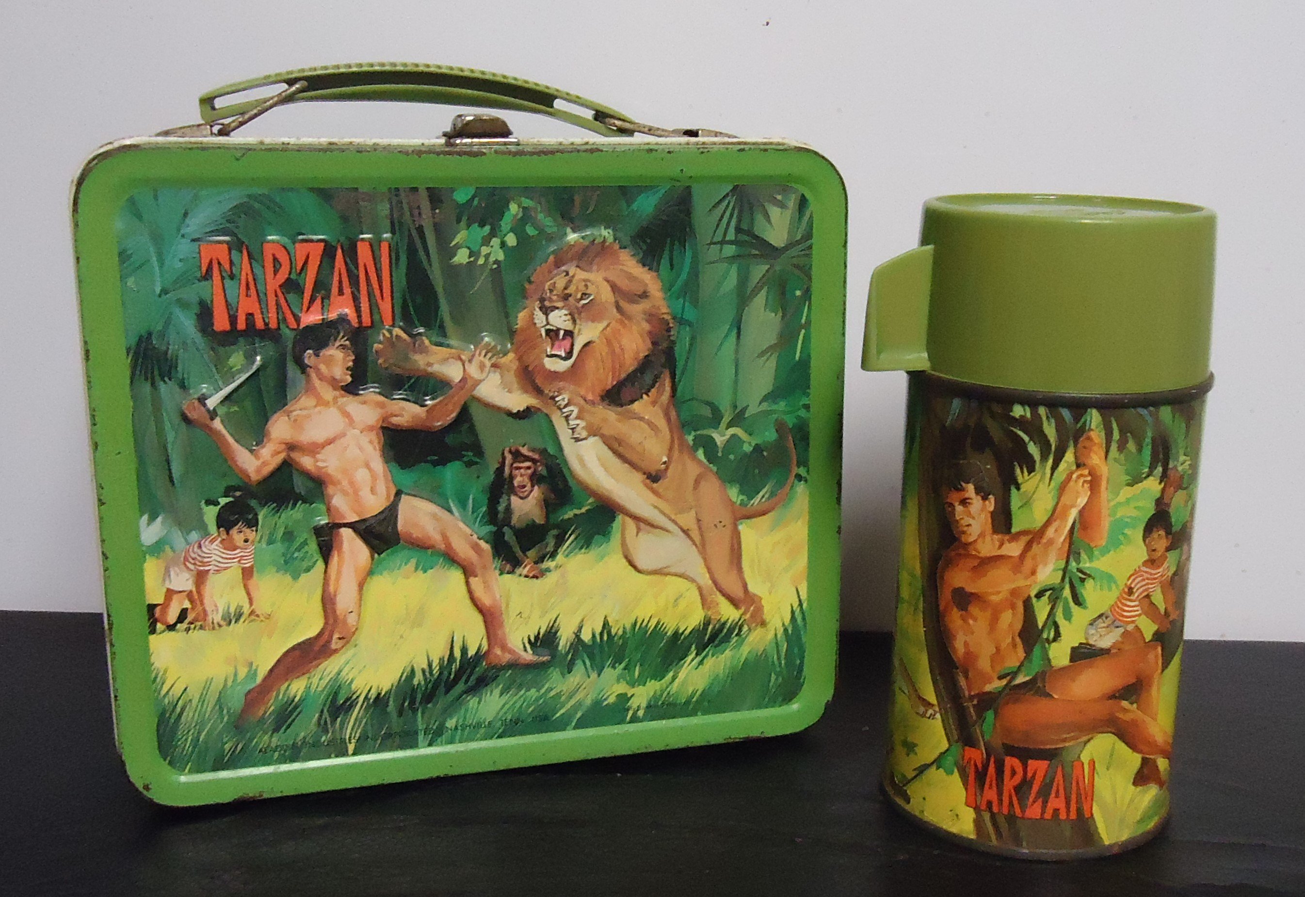 (14) "Tarzan" Metal Lunch Box
W/ Thermos
$150.00
