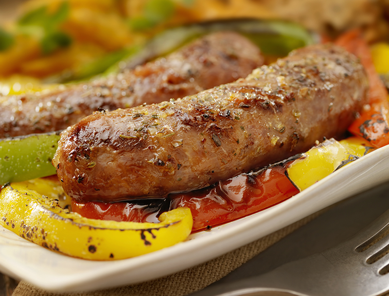 Italian sausage and peppers