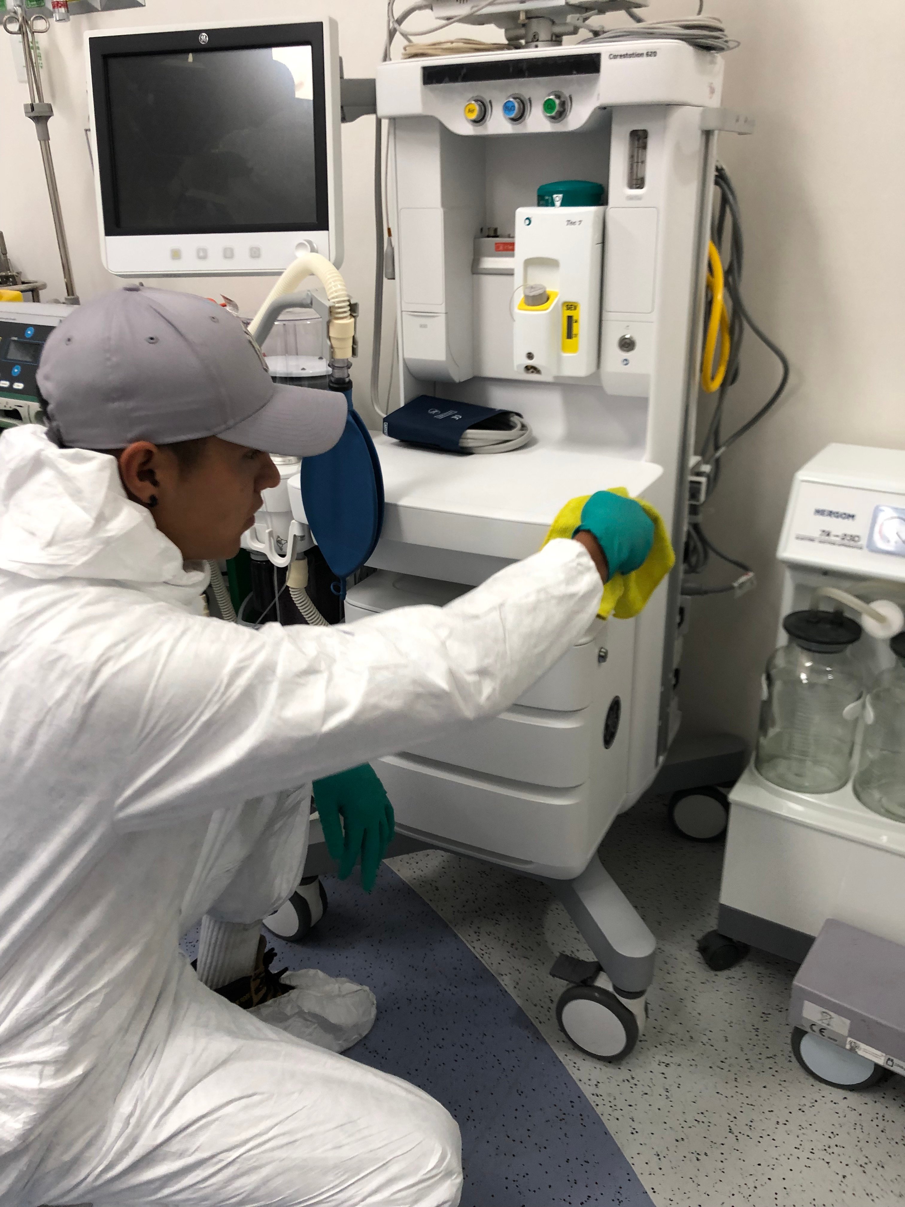 Bedroom with a large double bed