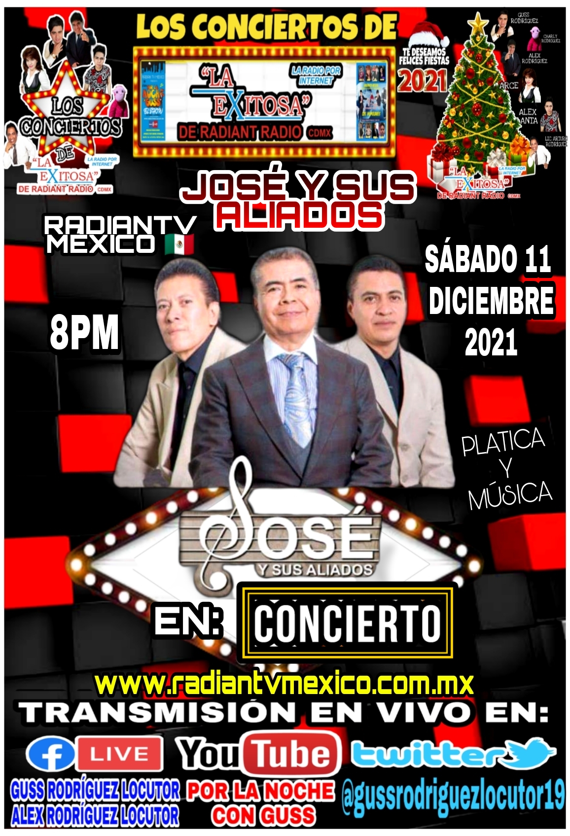jose y sus aliados EN CONCIERTO LA EXITOSA DE RADIANTV MEXICO