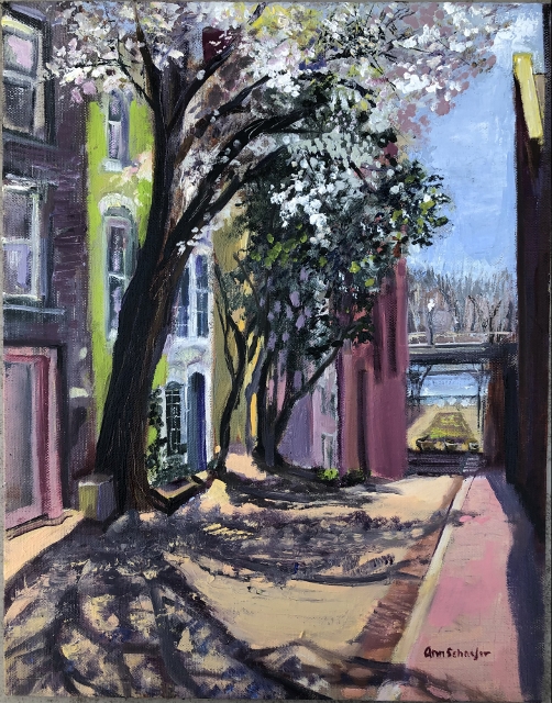 Scaefer, Early Spring, Cecil Pl., NW , 14x11 Oil