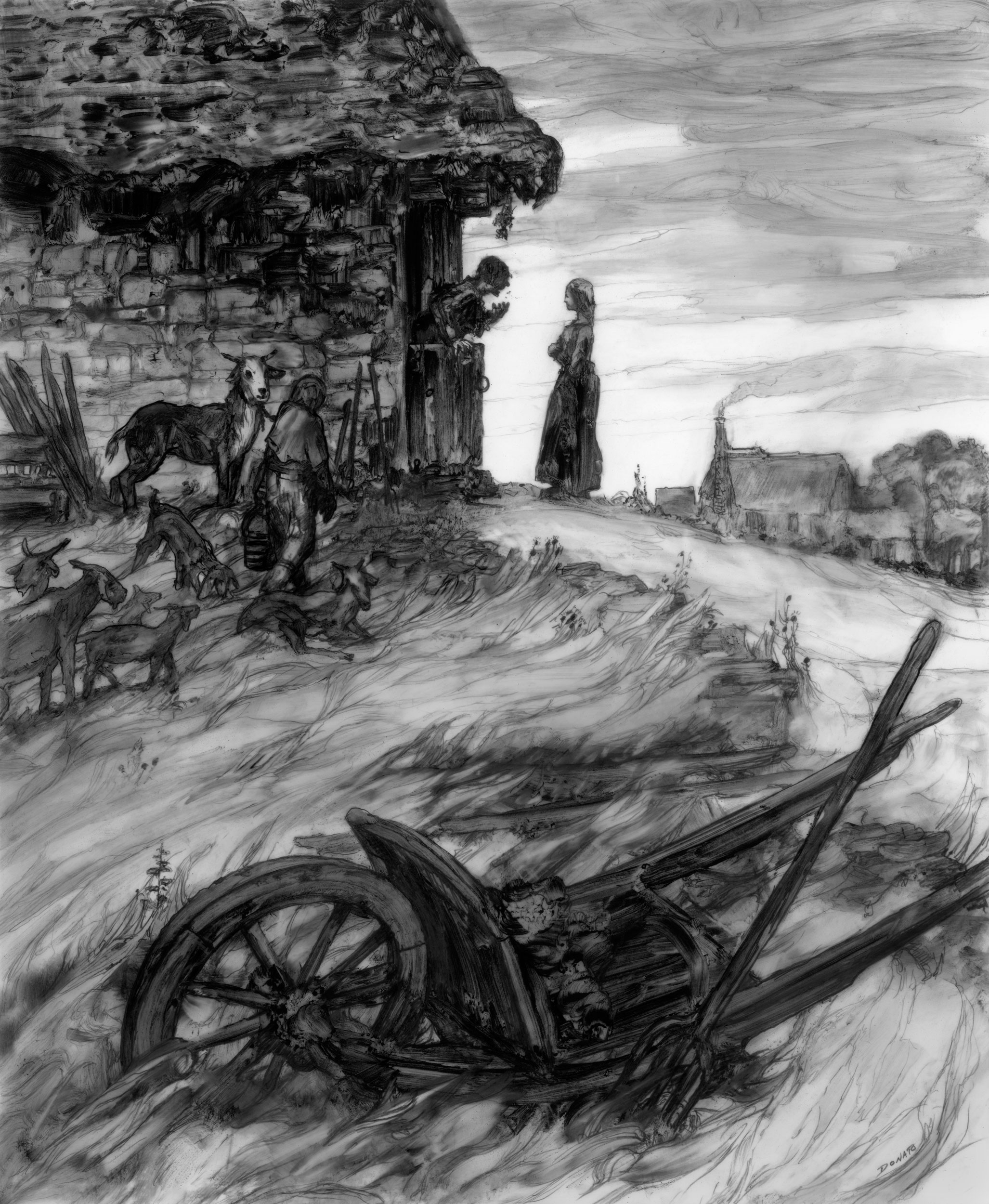 Spinning Silver - Collections
17" x 14". Graphite on Duralar 2019