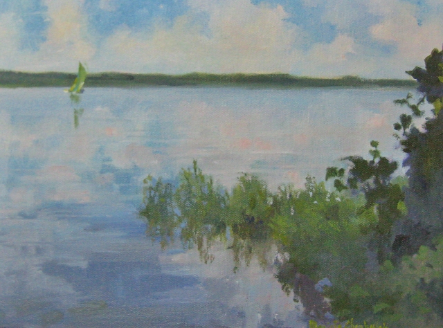 Chamberlain, Shallow Shores, 9x12, Oil