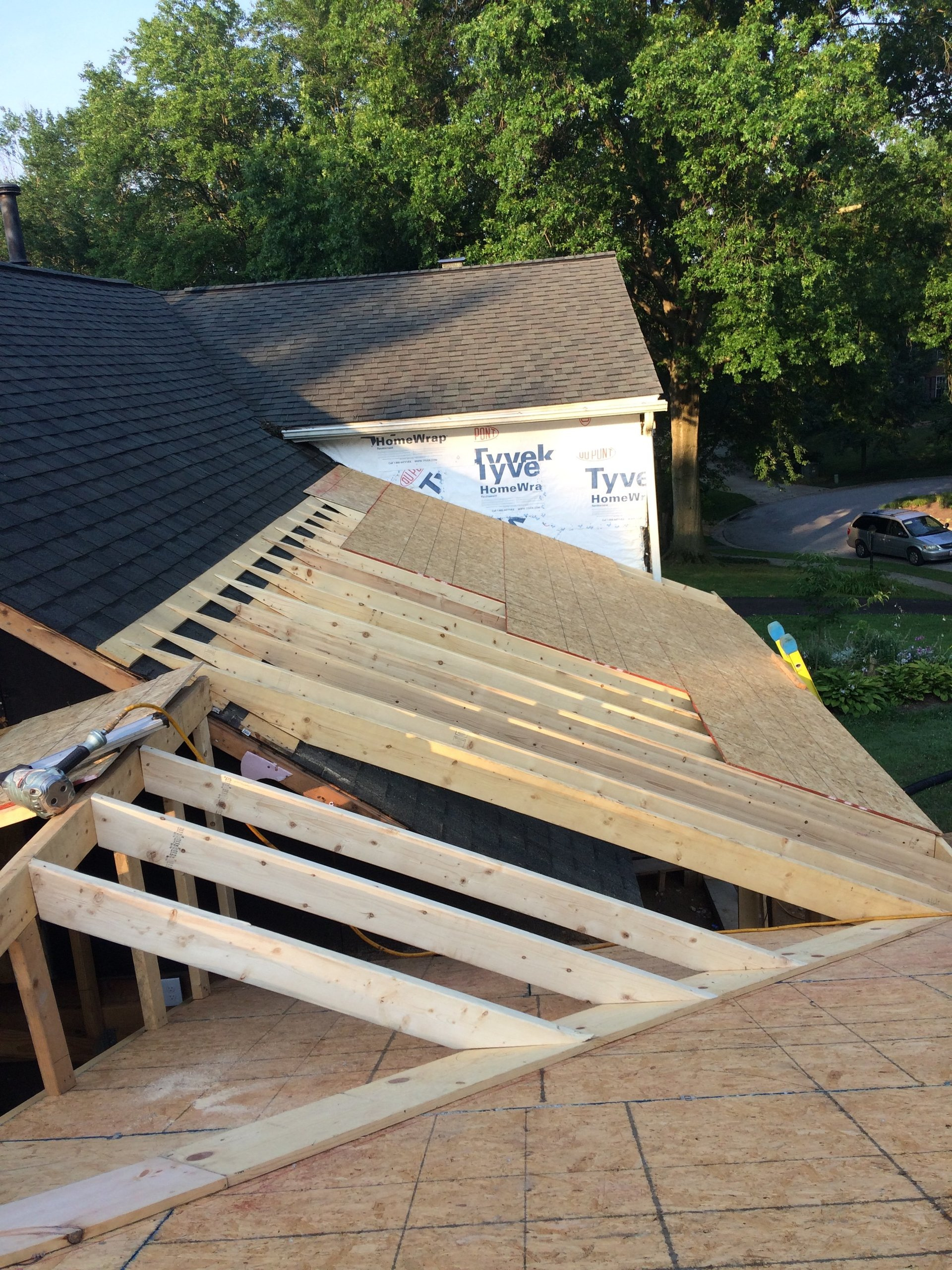 White Deck and Stairs