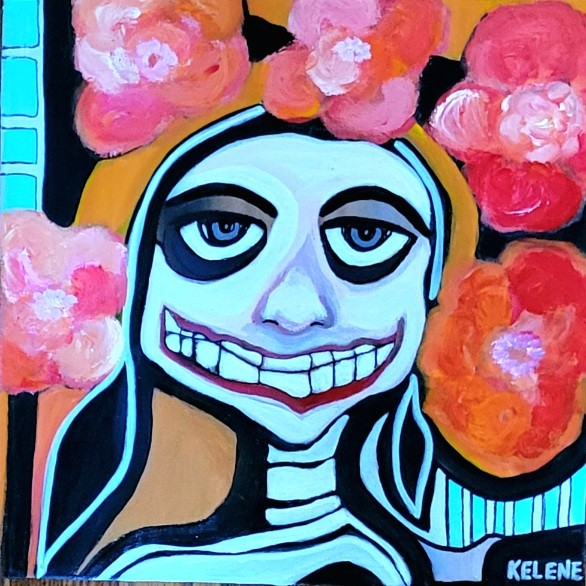 Title Sweet Dreams 12 X 12 Acrylic on canvas Kelene 2024 $80.00