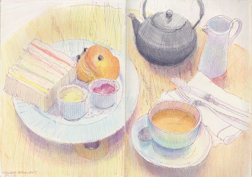 Cornish Cream Tea at the Wallace Restaurant