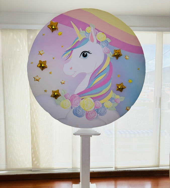 Circulo Efecto 3D Tematico
1.30m diametro x 2.20cm Altura
$80.000