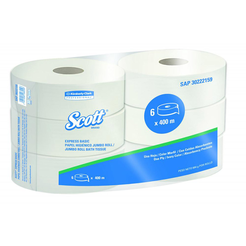 Papel Junior Scott 1 ply 6/400 mts
Código: 1438