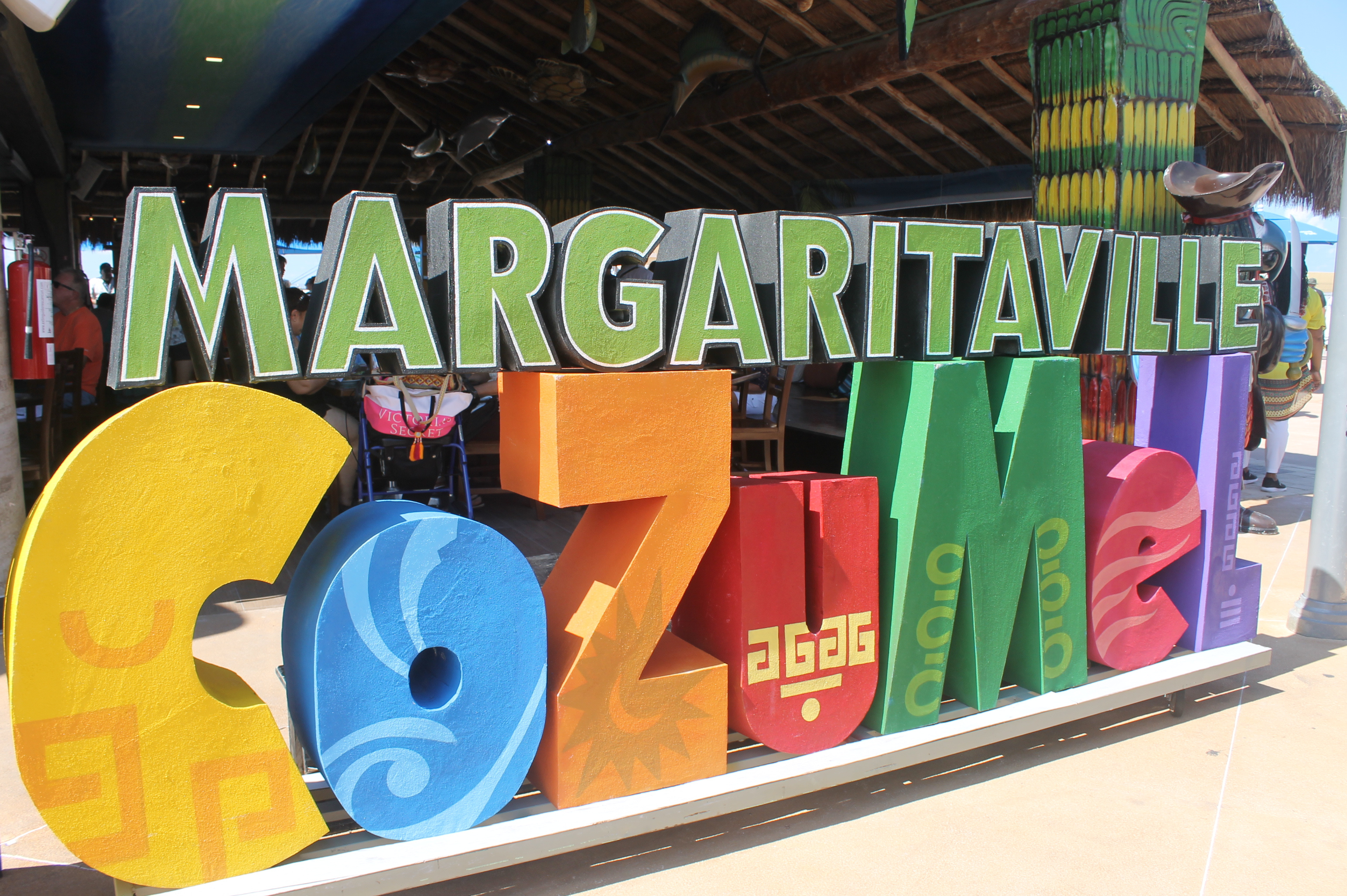 MargaritaVille right when we got off the boat...