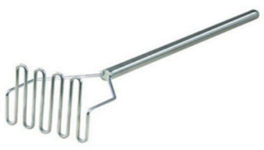 MACHUCADOR DE PAPA 18",
ACERO INOXIDABLE

    