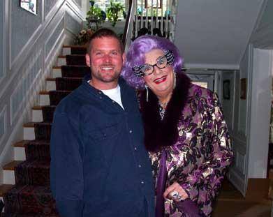 Matt Burton With Dame Edna