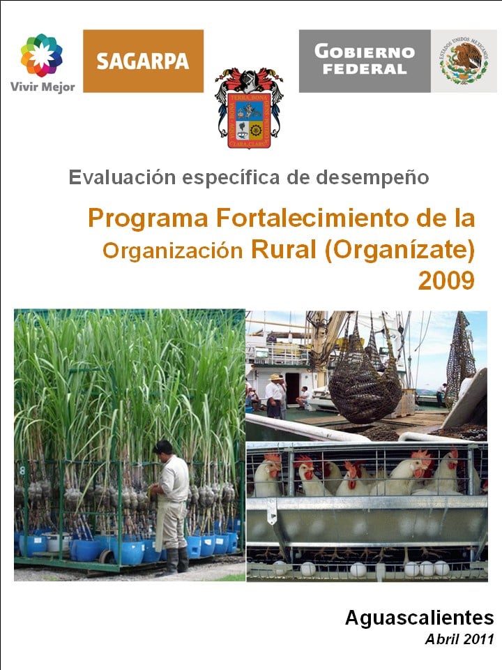 Evaluación específica de desempeño. Programa de Fortalecimiento de la organización Rural 2009
