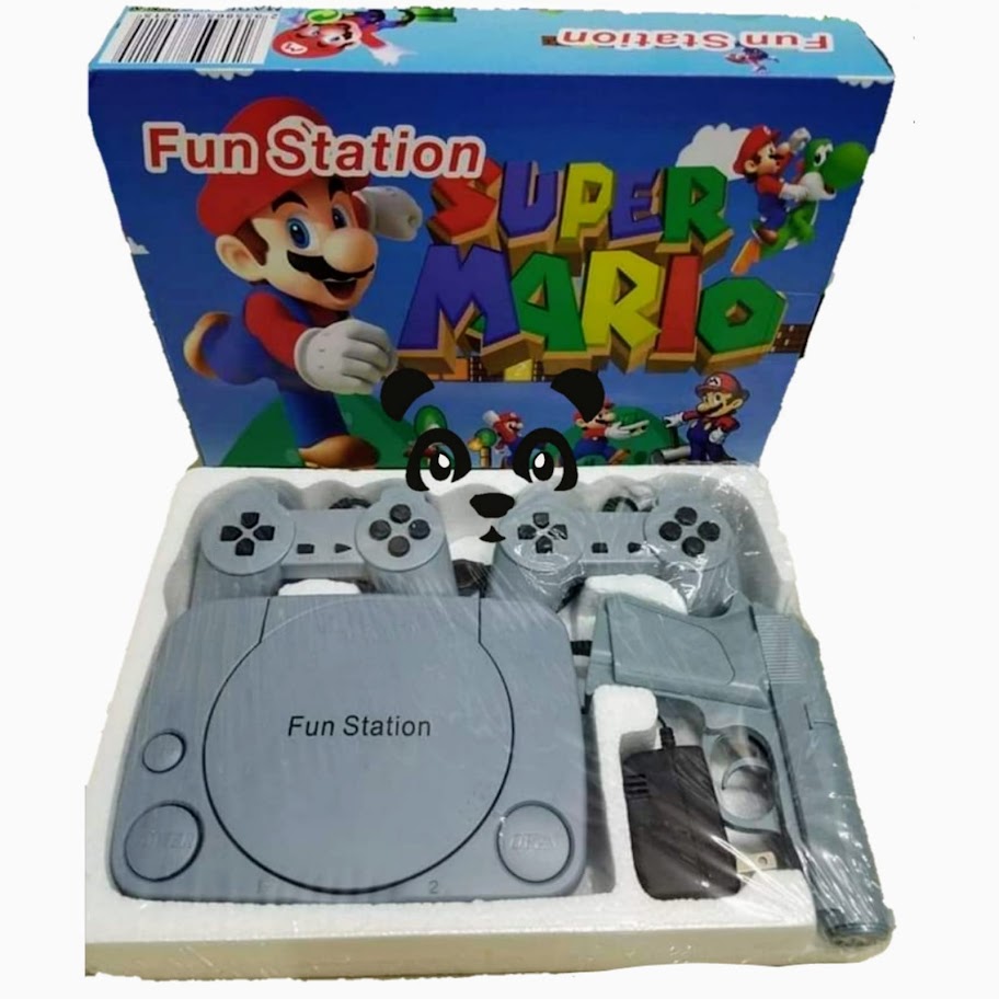 FS-1
CONSOLA FUN STATION,
JUEGOS INCLUIDOS, INCLUYE CABLE AUDIO/VIDEO, SEGUNDO CONTROL Y PISTOLA.