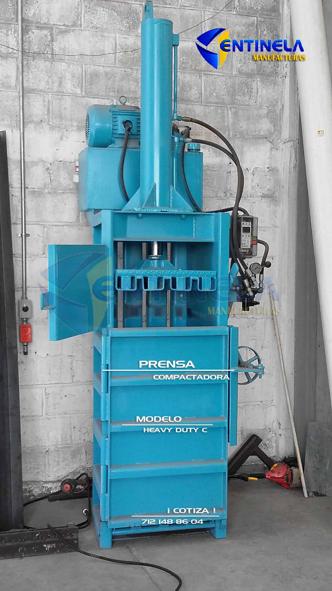 Prensa chica para pet y carton