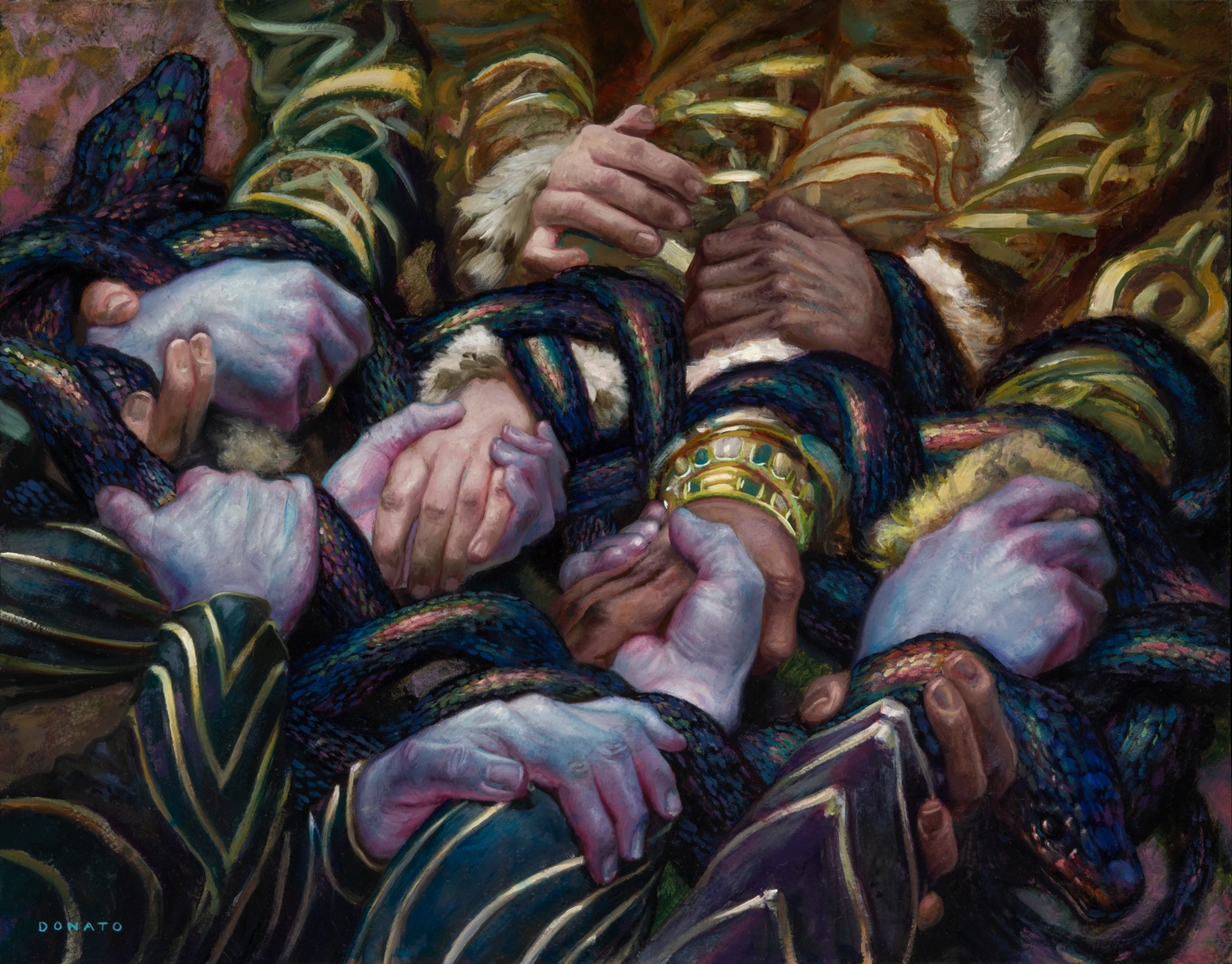 Pact Of The Serpent
Kaldheim Set release
14" x 18"  Oil on Panel
private collection
