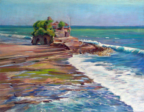 Tanah Lot, Bali (Pastel 19.5" x 25.5")