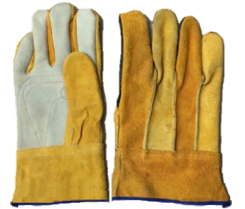 GUANTE DE PIEL PALMA DE CARNAZA LARGO (COMBINADO)