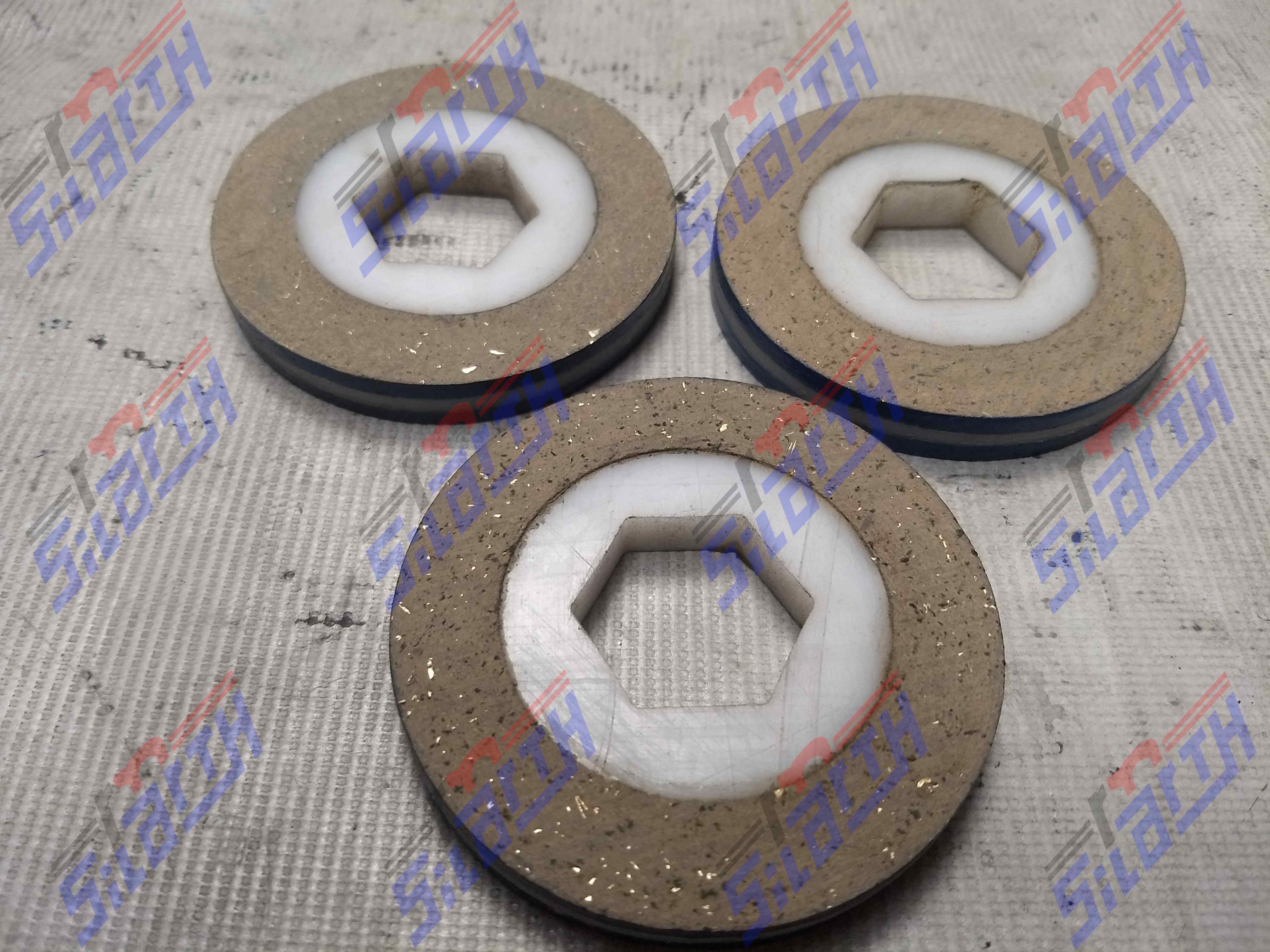 DISCO FRICCIÓN 4" C HEXAGONAL 1.625 NO FERROSO